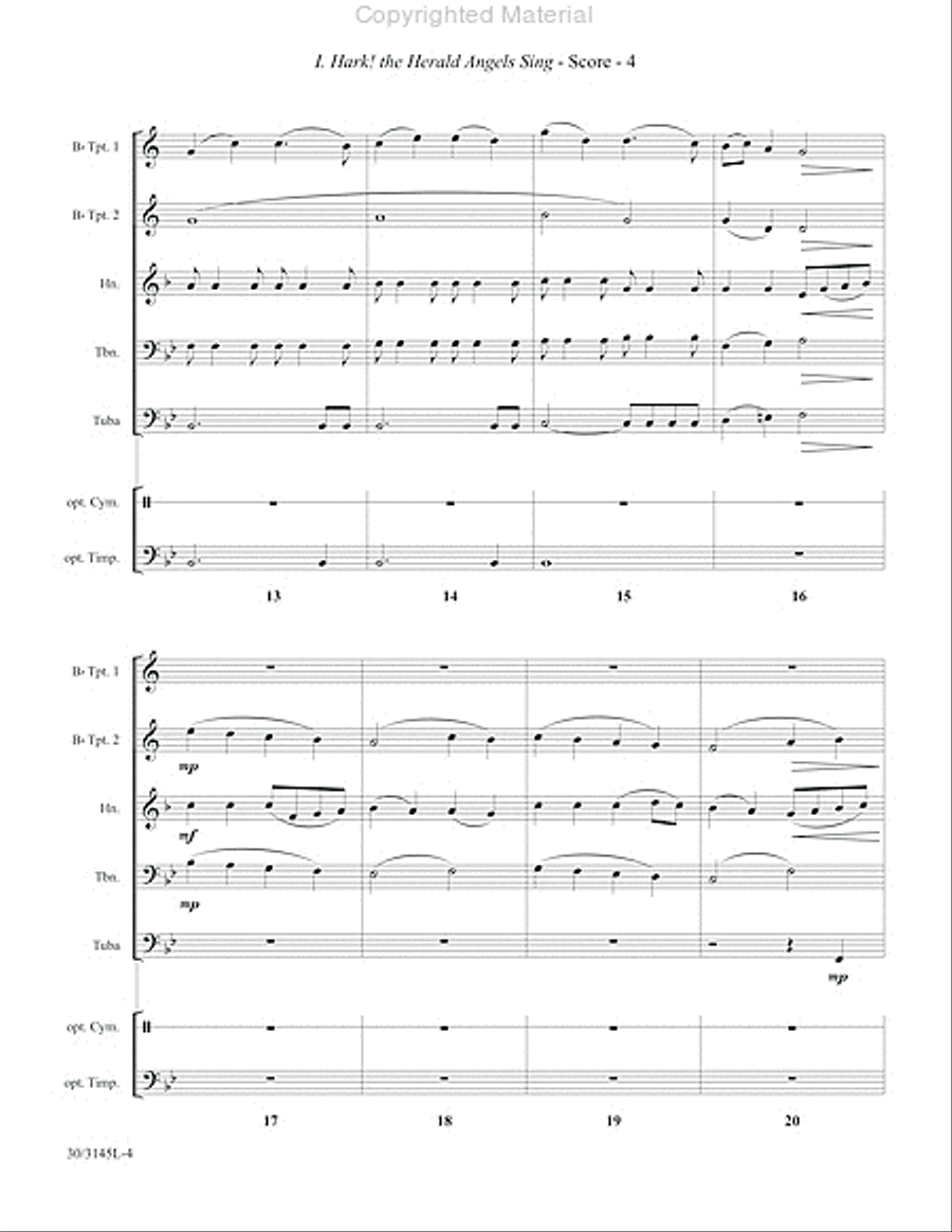 Brass at Christmas Brass Quintet scores gallery preview page 5