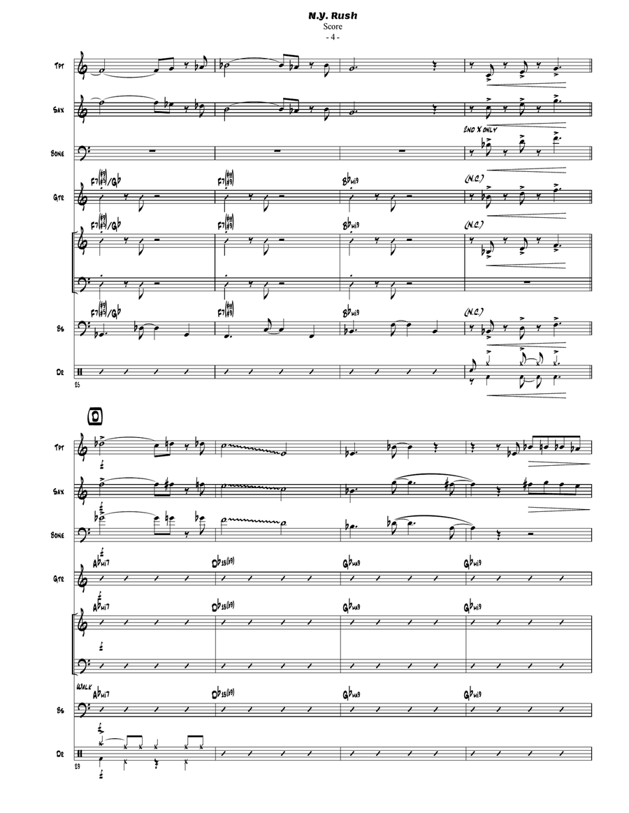 N.y.rush Jazz Ensemble scores gallery preview page 5