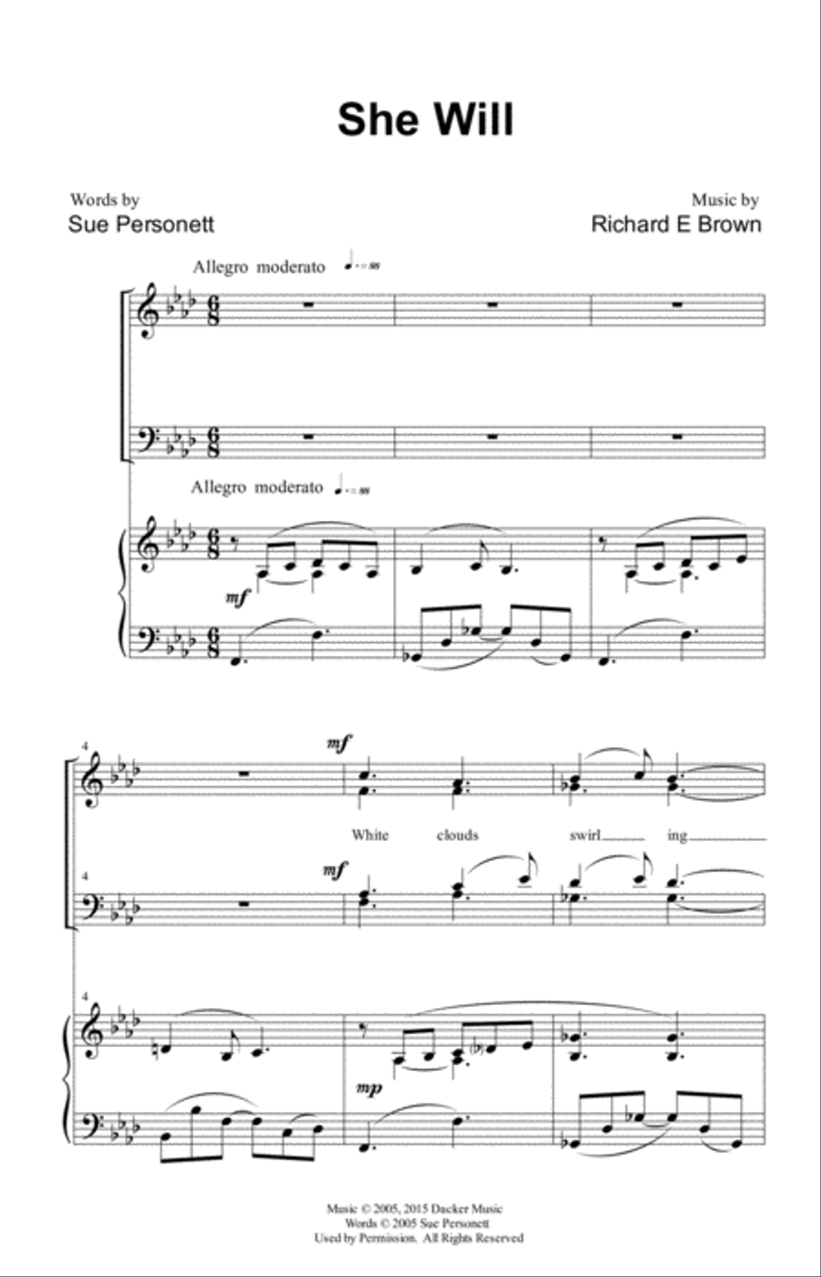 She Will 4-Part scores gallery preview page 2