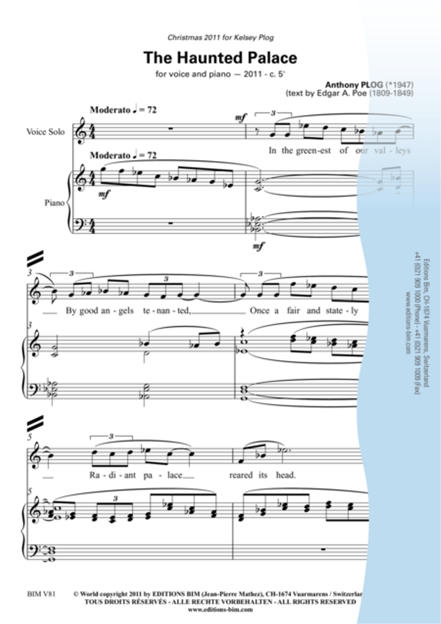 The Haunted Palace The Haunted Palace Voice Solo scores gallery preview page 2