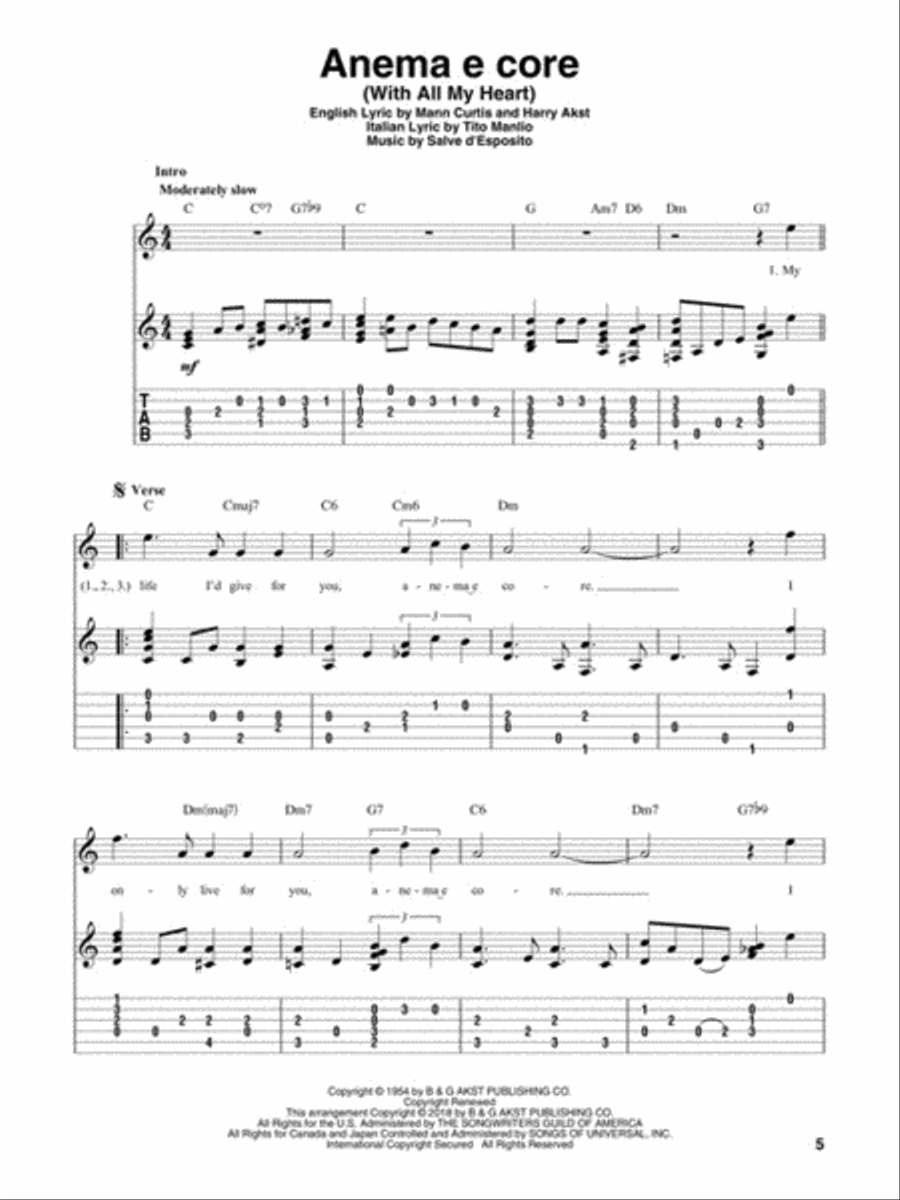 Fingerpicking Italian Songs Fingerpicking Guitar scores gallery preview page 3