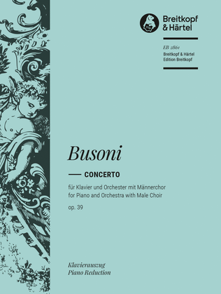 Book cover for Concerto For Piano And Orchestra With Male Choir, Op. 39