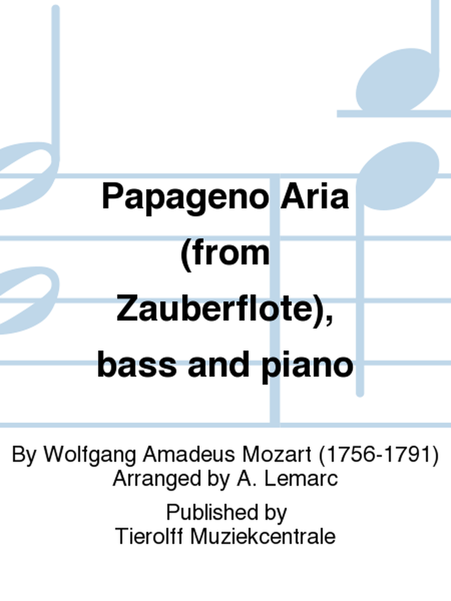 Papageno Aria, Bas & Piano