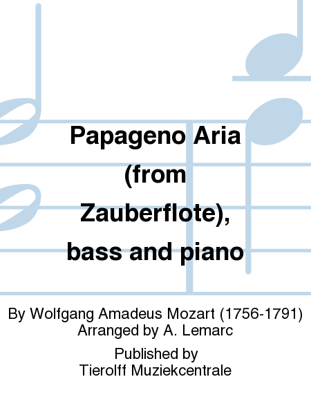 Papageno Aria, Bas & Piano