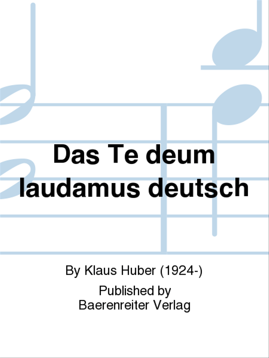 Das Te deum laudamus deutsch (1955/1956) SATTB scores gallery preview page 1