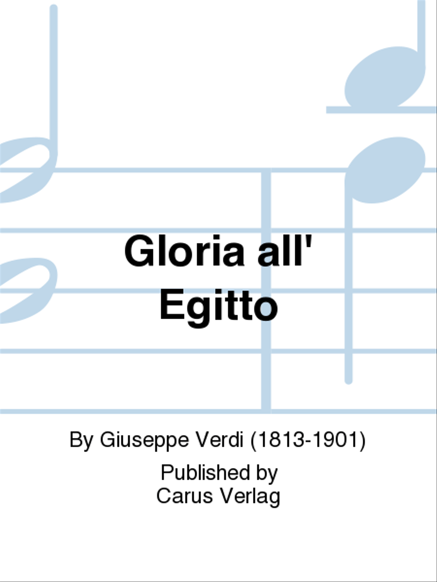 Gloria all' Egitto TTBB scores gallery preview page 1
