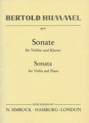 Book cover for Sonata in G op. 6