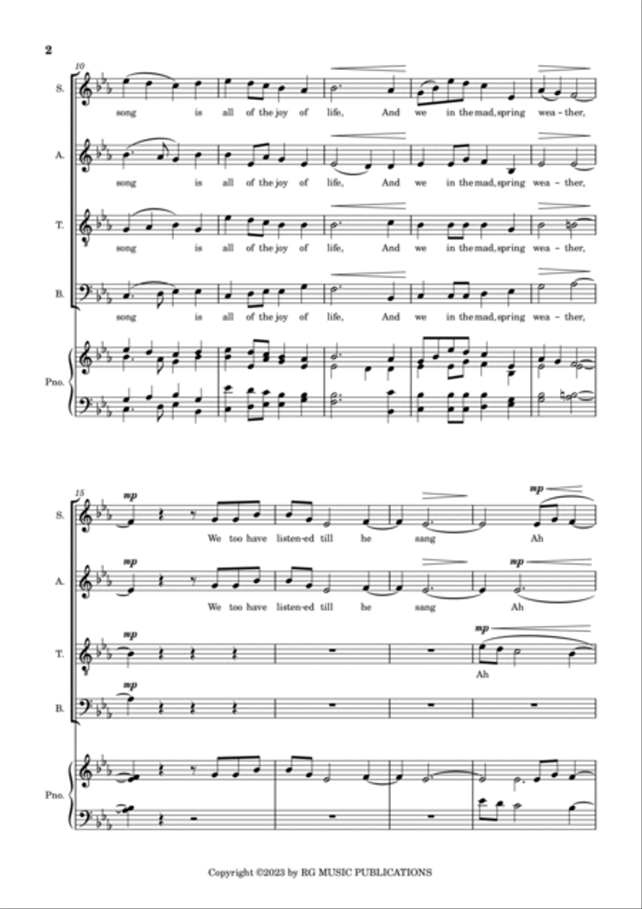 The Blackbird Divisi scores gallery preview page 2