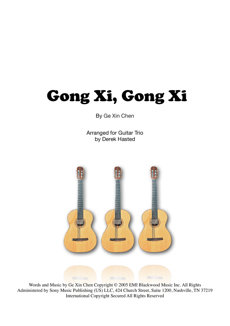 Gong Xi Gong Xi Guitar Ensemble scores gallery preview page 1