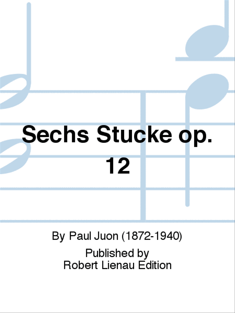 Sechs Stücke op. 12 Piano Solo scores gallery preview page 1