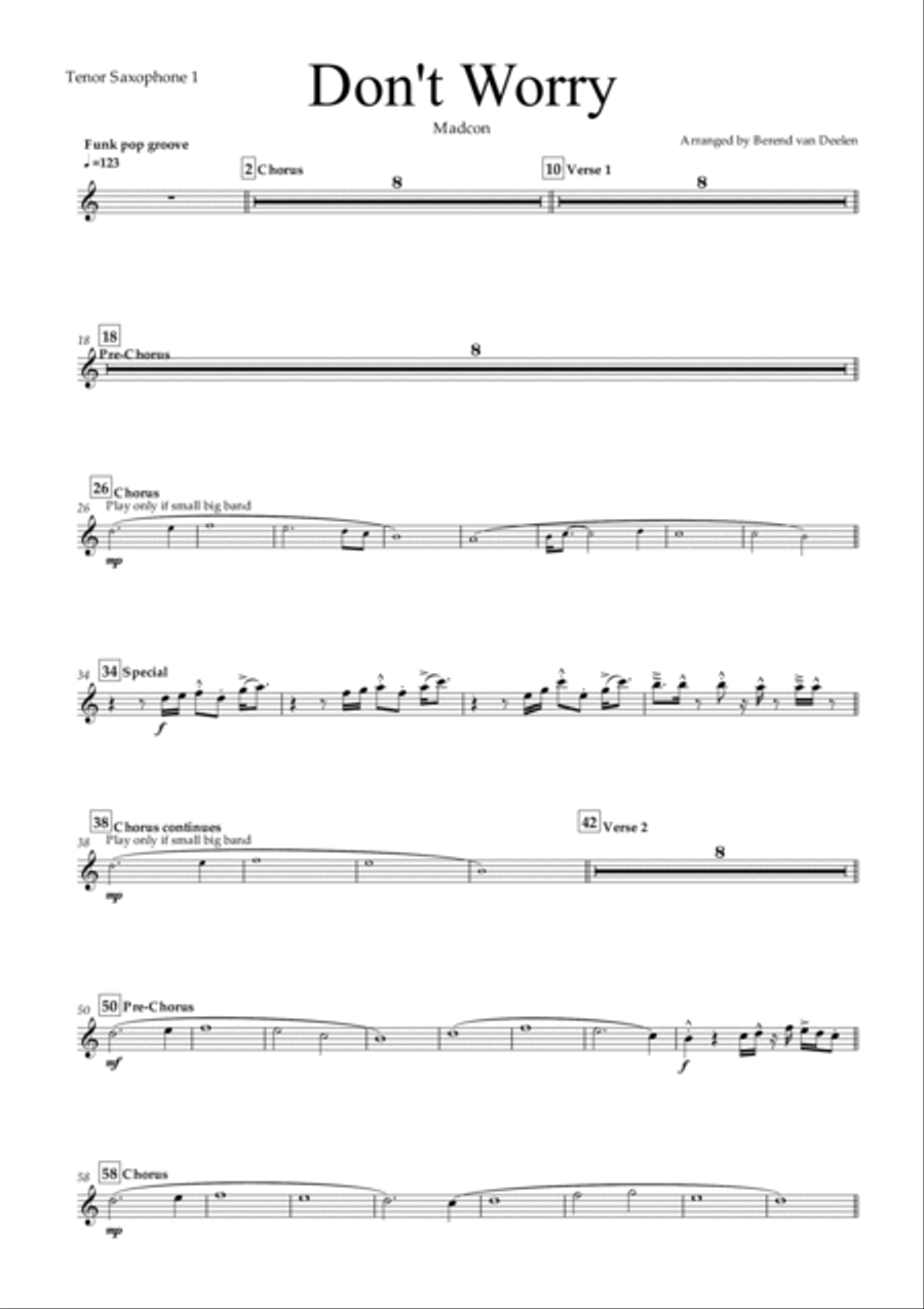 Don't Worry Jazz Ensemble scores gallery preview page 4