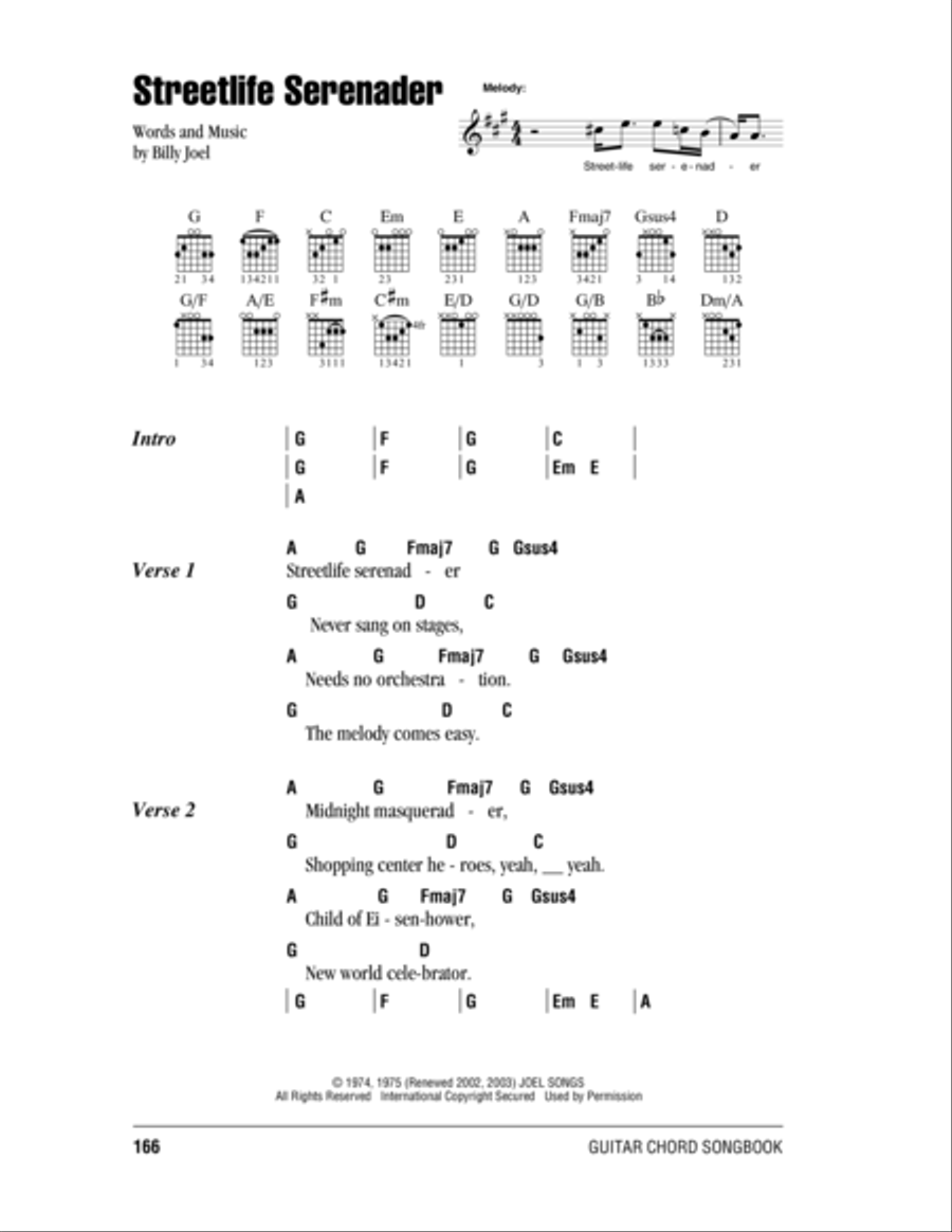 Streetlife Serenader Acoustic Guitar scores gallery preview page 1