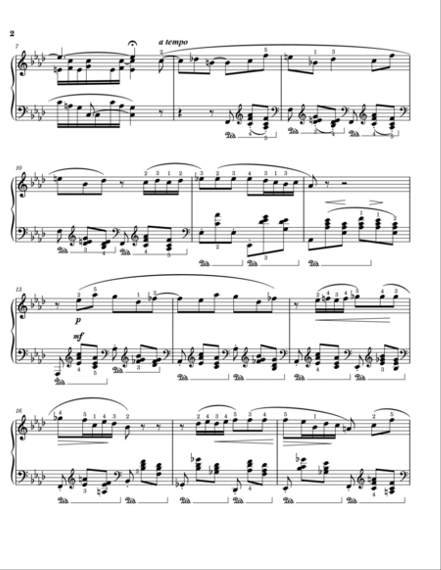 Chopin - Ballade No. 4 in F Minor - Op.52- Original With Fingered - For Piano Solo Piano Solo scores gallery preview page 2