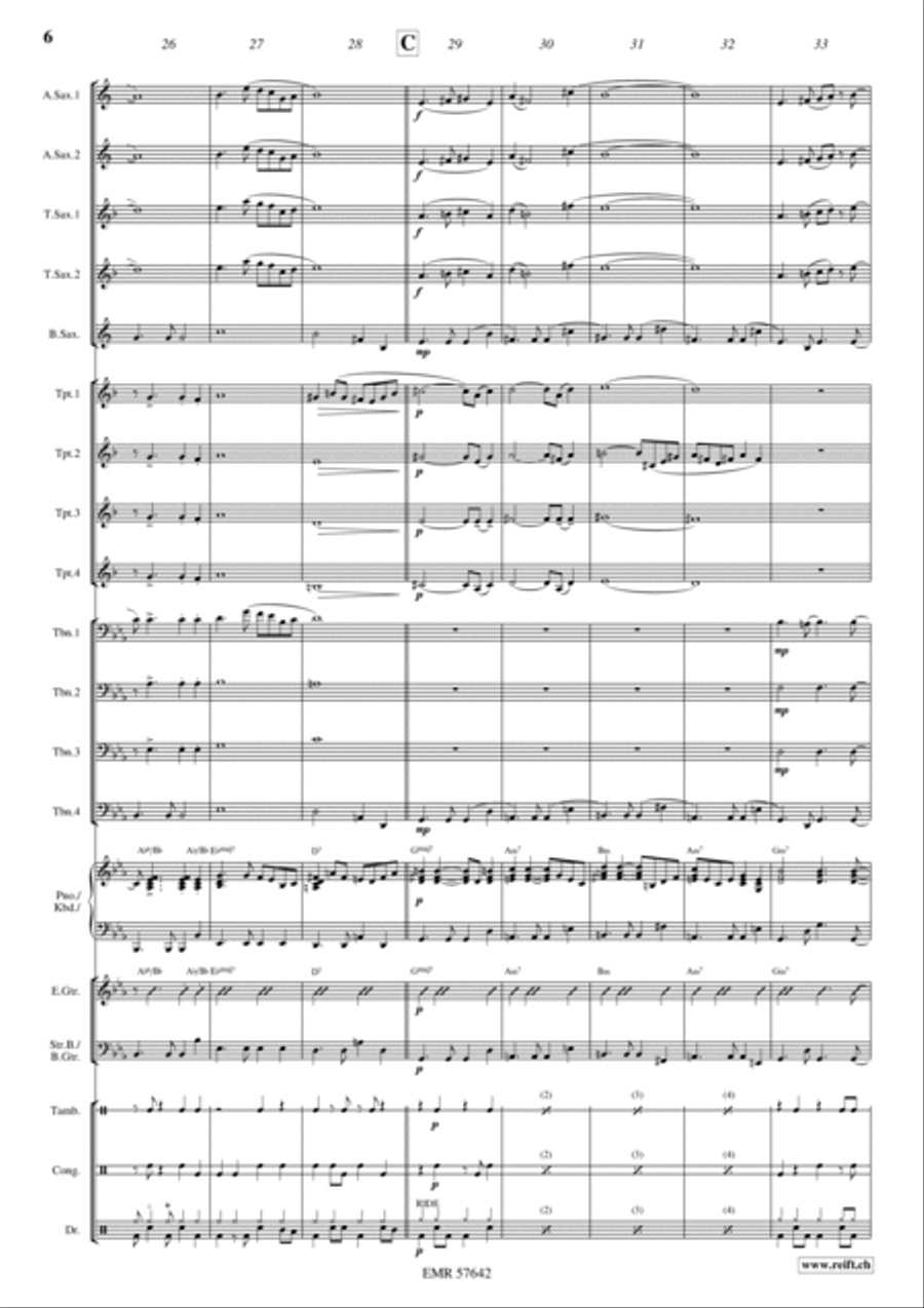Bye Bye, My Friend, Bye Bye Big Band scores gallery preview page 8