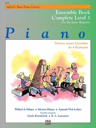 Book cover for Alfred's Basic Piano Library Ensemble Book Complete