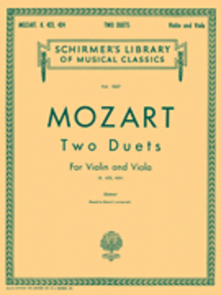 Two Duets for Violin and Viola, K. 423 and K. 424