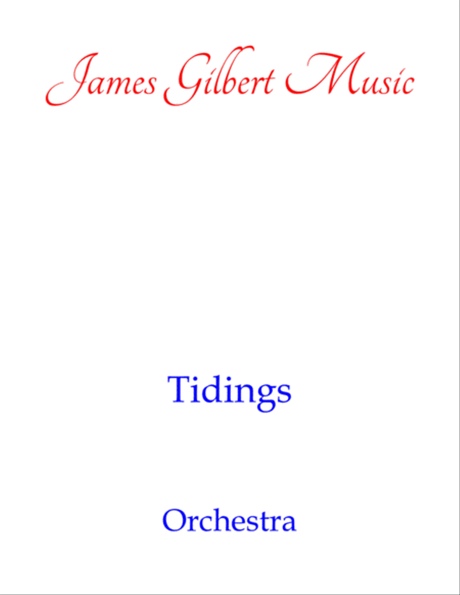 Tidings Tidings Full Orchestra scores gallery preview page 1