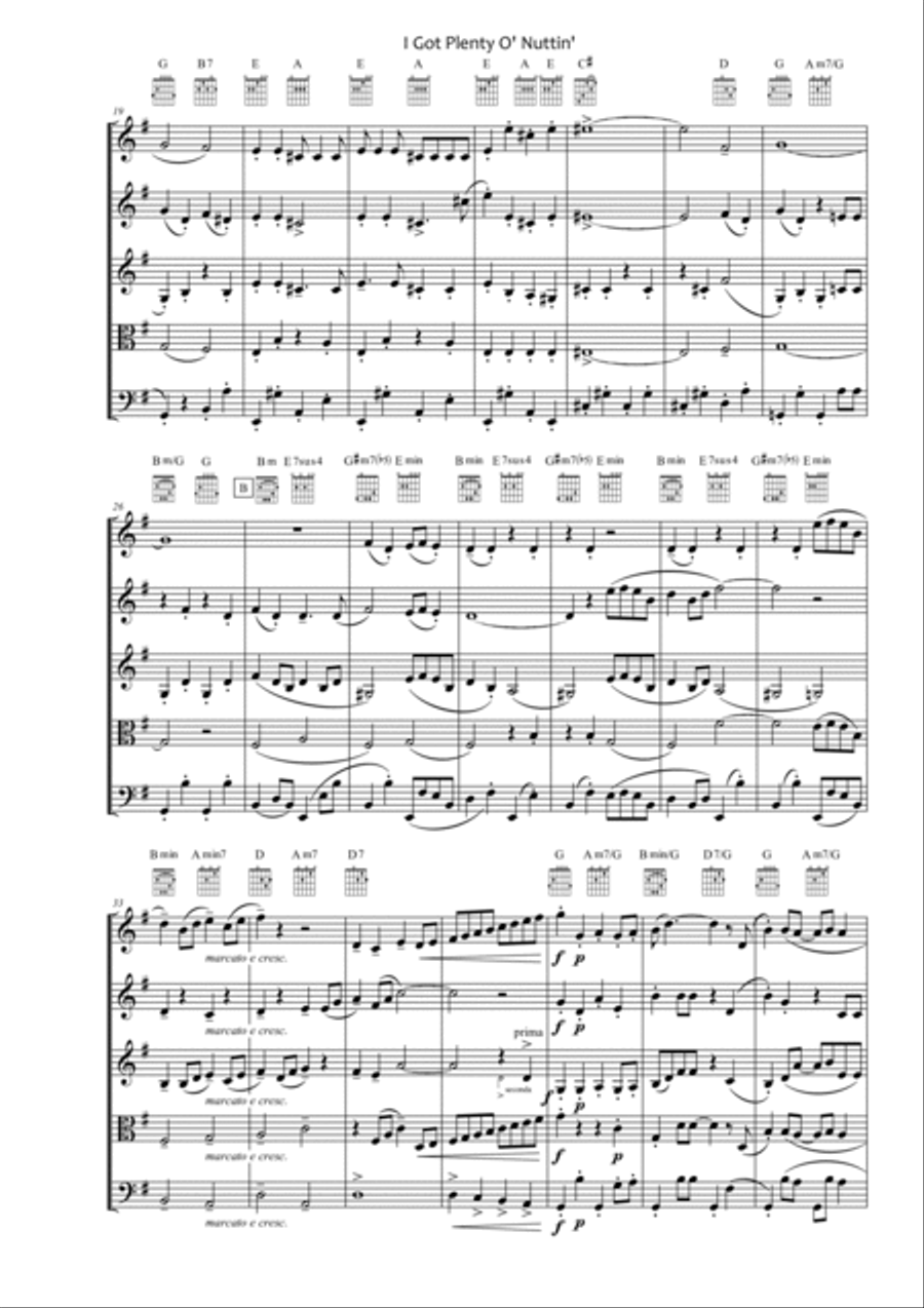 I Got Plenty O' Nuttin' from PORGY AND BESS ® School and Community scores gallery preview page 2