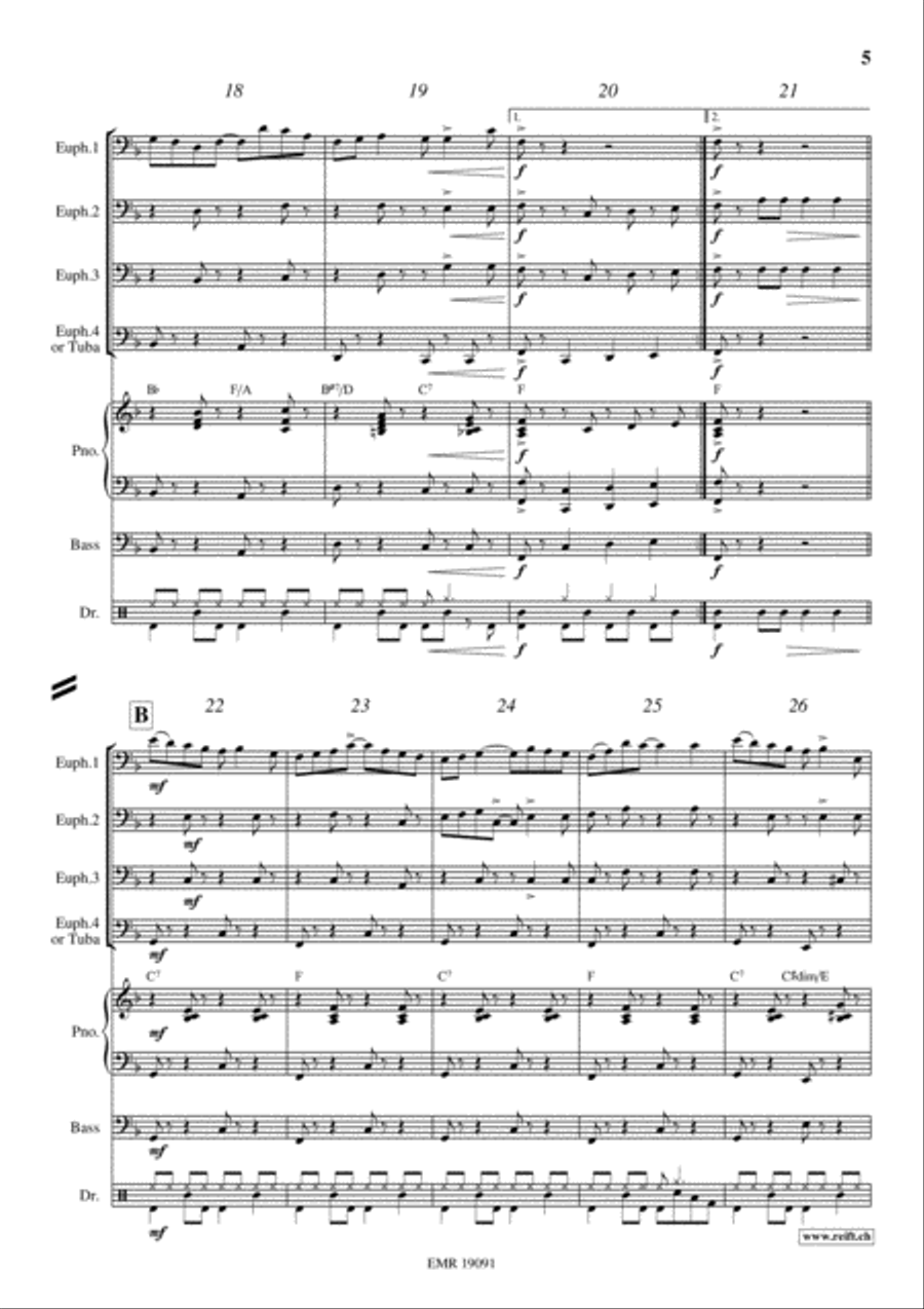 Elite Syncopations Euphonium Quartet scores gallery preview page 5