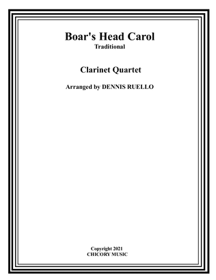 The Boar's Head Carol - Clarinet Quartet - Early Intermediate