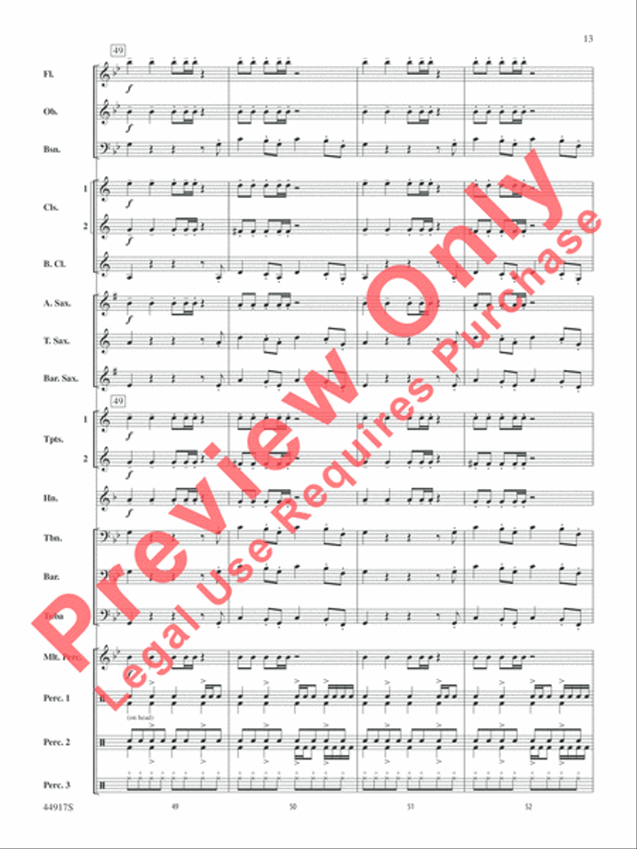 Uptown Funk Concert Band scores gallery preview page 27