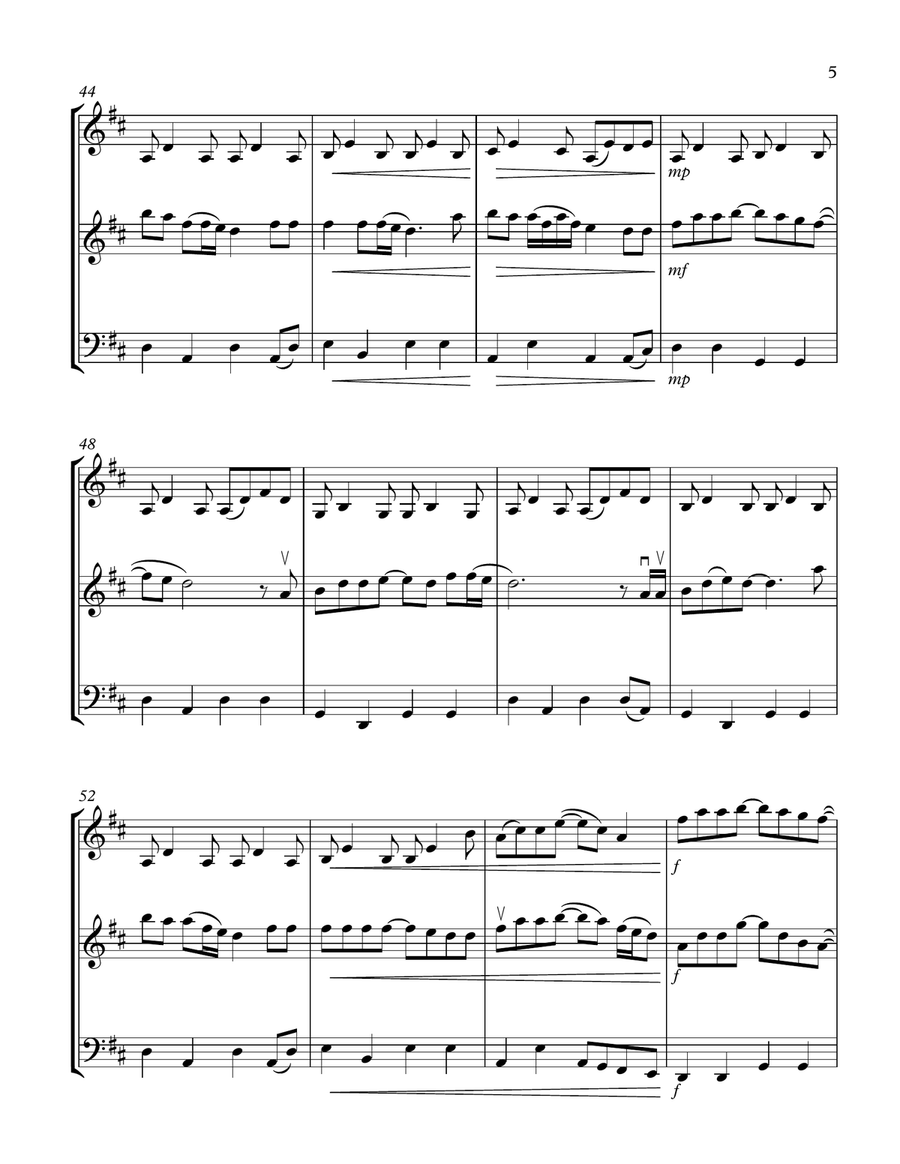 Forever And Ever, Amen String Trio scores gallery preview page 5