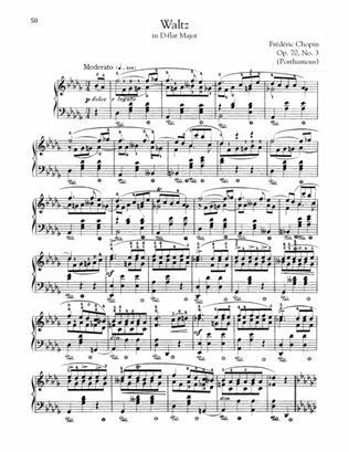 Book cover for Waltz In D-Flat Major, Op. 70, No. 3