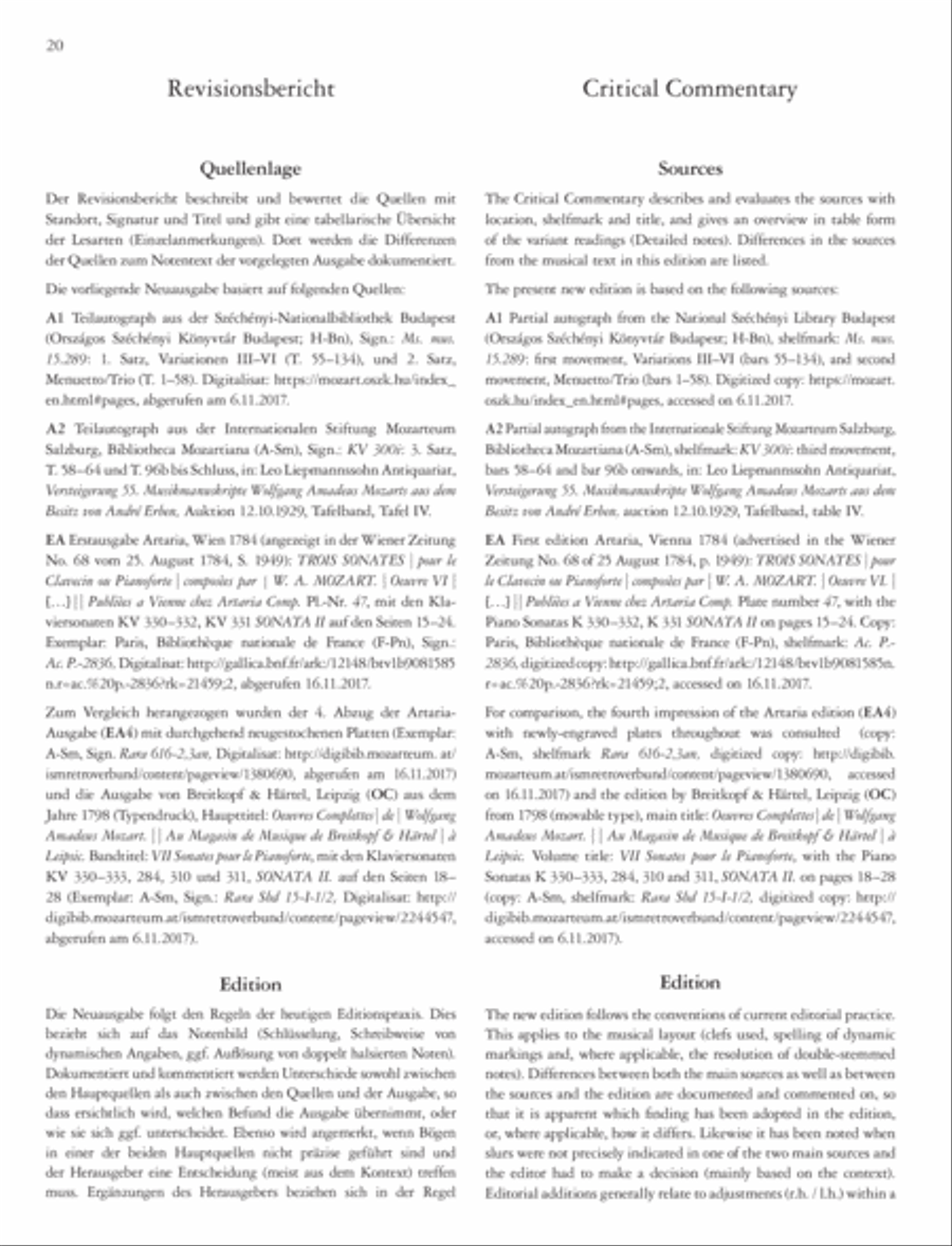 Piano Sonata in A K331 (300i) Piano Solo scores gallery preview page 7