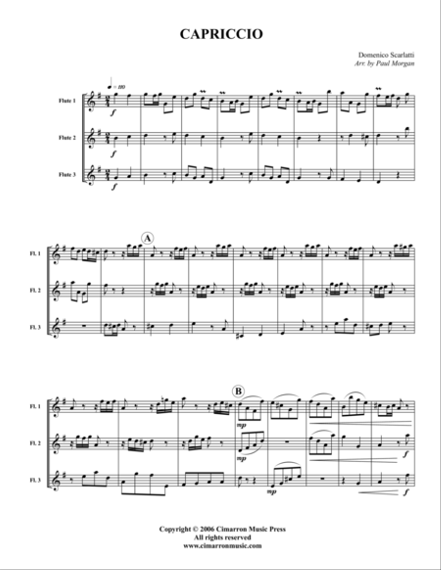 Capriccio Capriccio Flute Trio scores gallery preview page 2