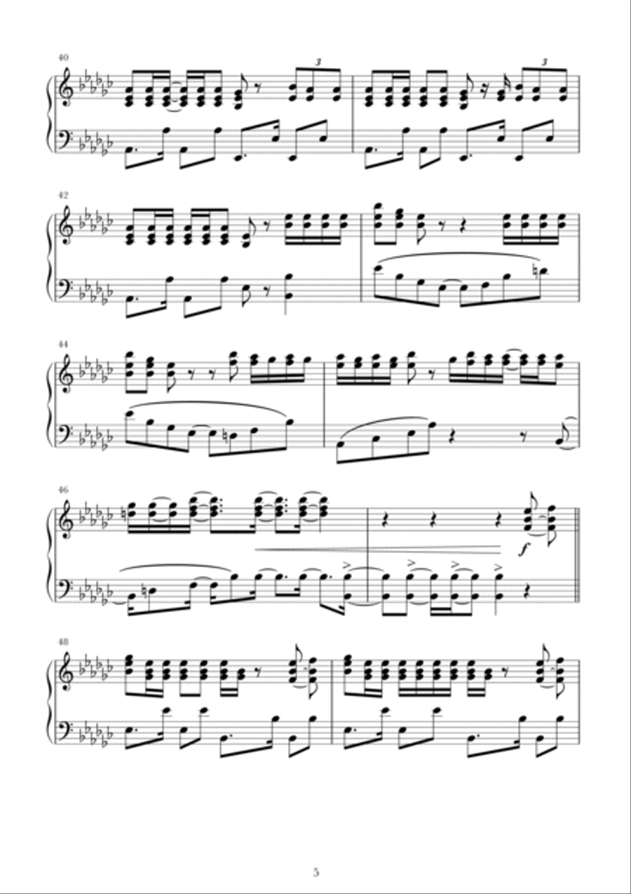 16 Shots Piano Solo scores gallery preview page 5