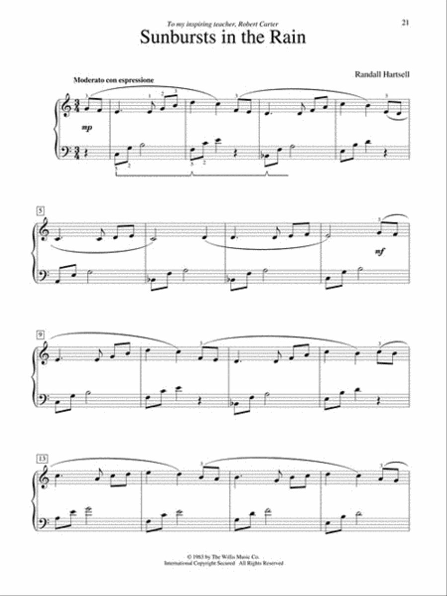 Composer's Choice – Randall Hartsell Piano scores gallery preview page 5