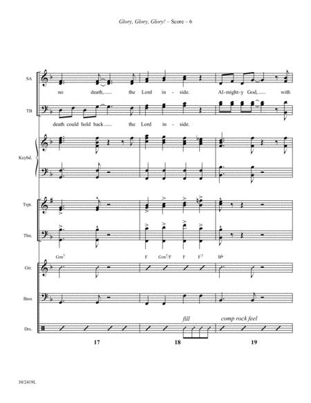 Glory, Glory, Glory! - Brass and Rhythm Score and Parts