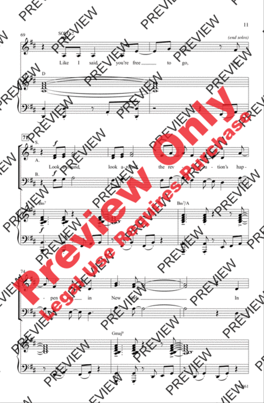 Hamilton Highlights 3-Part scores gallery preview page 11