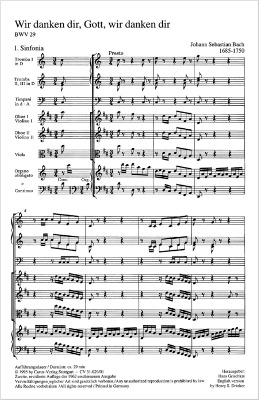 We thank Thee, Lord, God, we thank Thee, Lord (Wir danken dir, Gott, wir danken dir) 4-Part scores gallery preview page 2