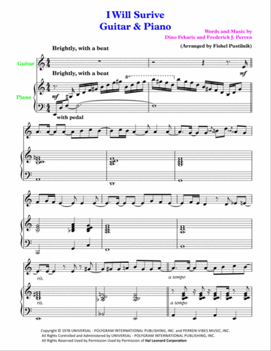 I Will Survive Small Ensemble scores gallery preview page 2