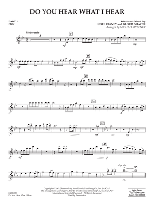 Book cover for Do You Hear What I Hear (arr. Michael Sweeney) - Pt.1 - Flute