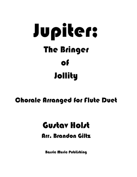 Jupiter Chorale for Flute Duet