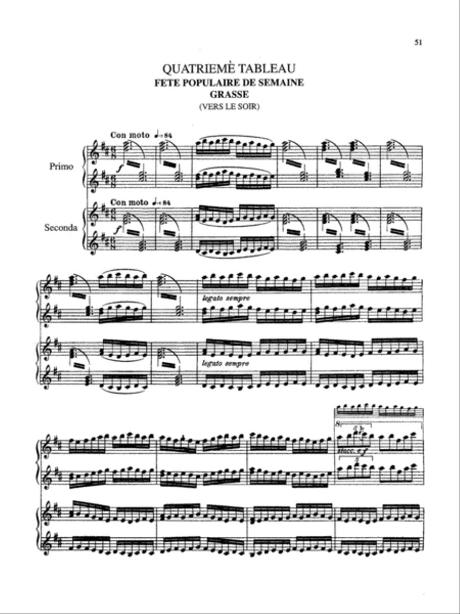 Stravinsky: Petroushka Piano Duet scores gallery preview page 1