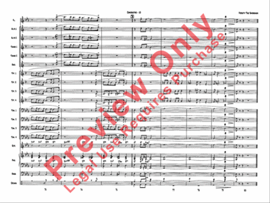 Frosty the Snowman Jazz Ensemble scores gallery preview page 12