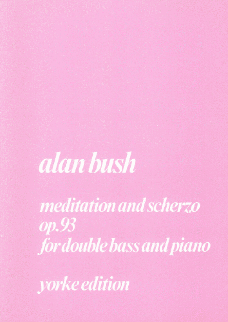 Meditation and Scherzo Double Bass scores gallery preview page 1
