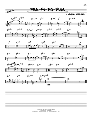 Book cover for Fee-Fi-Fo-Fum [Reharmonized version] (arr. Jack Grassel)