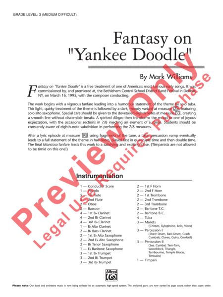 Fantasy on Yankee Doodle image number null