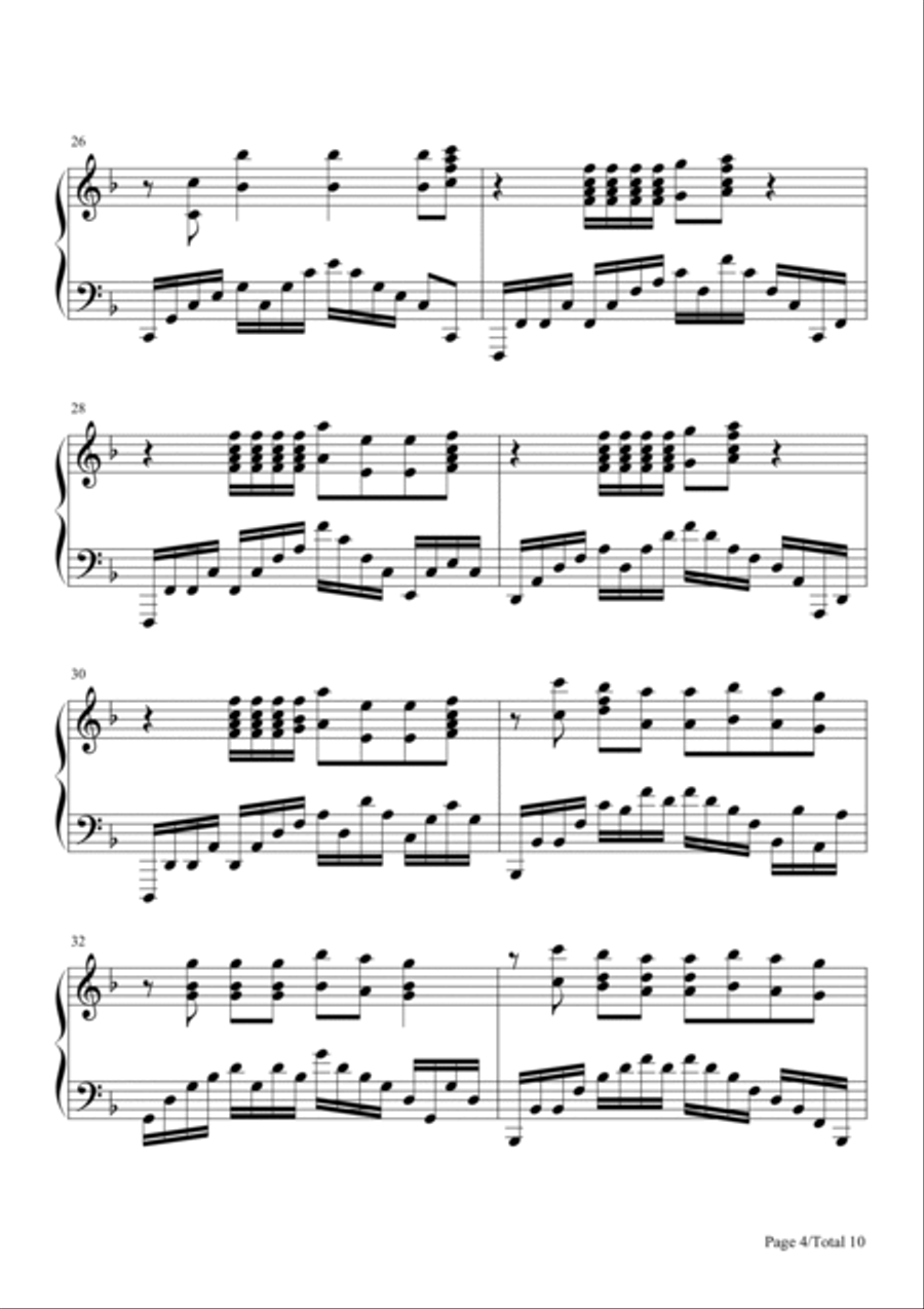 Blank Space Blank Space Piano Solo scores gallery preview page 4