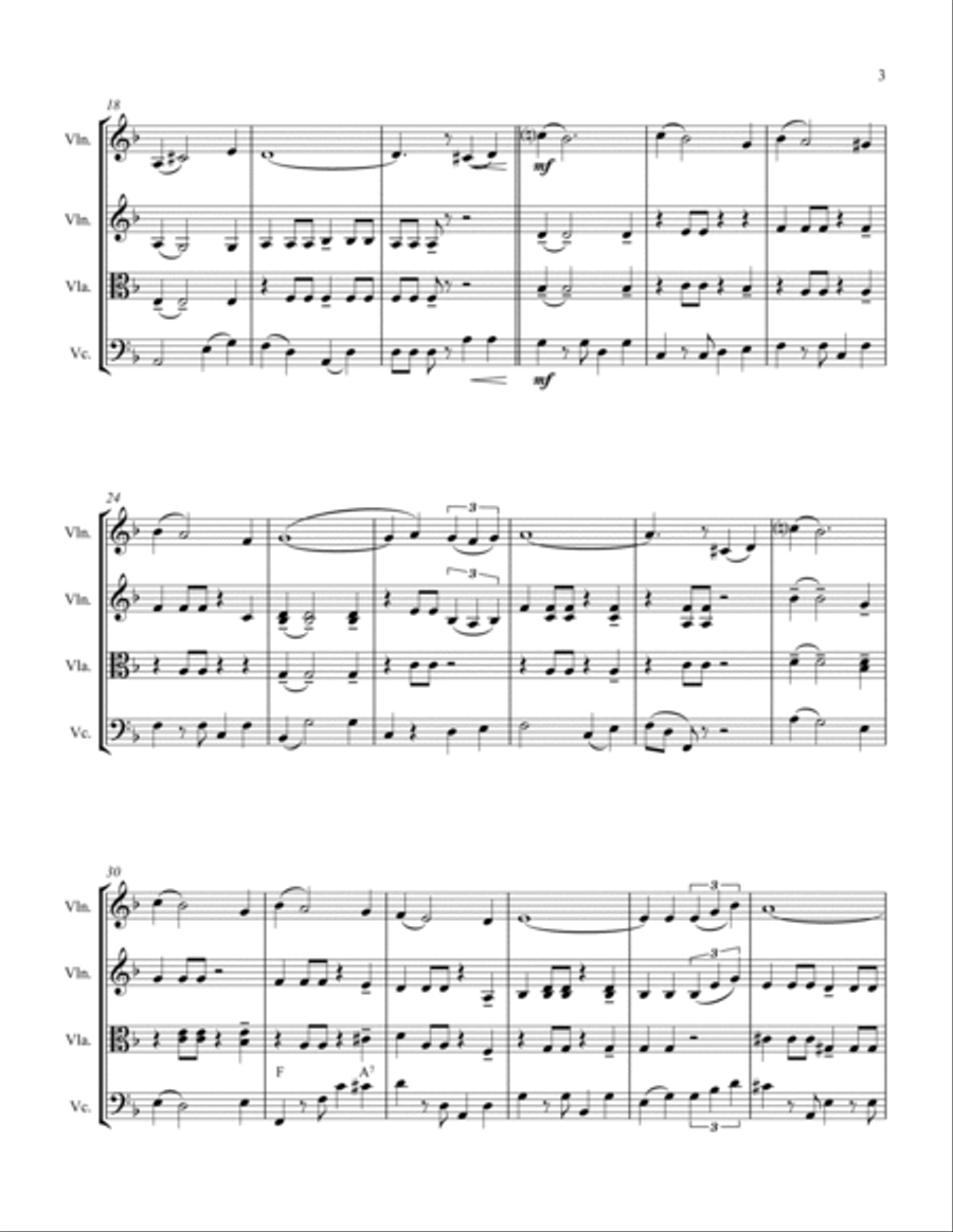 From Russia With Love String Quartet scores gallery preview page 4