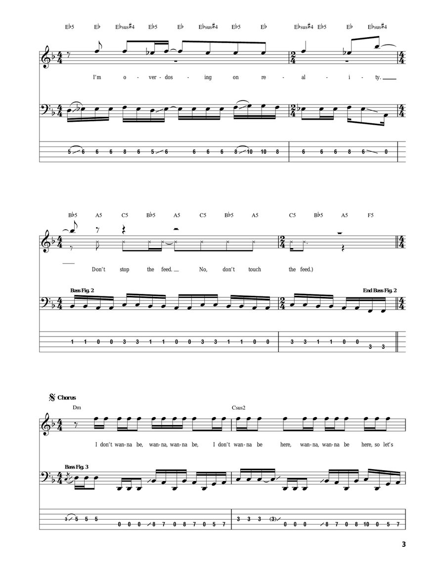 TV Radio Electric Guitar scores gallery preview page 3