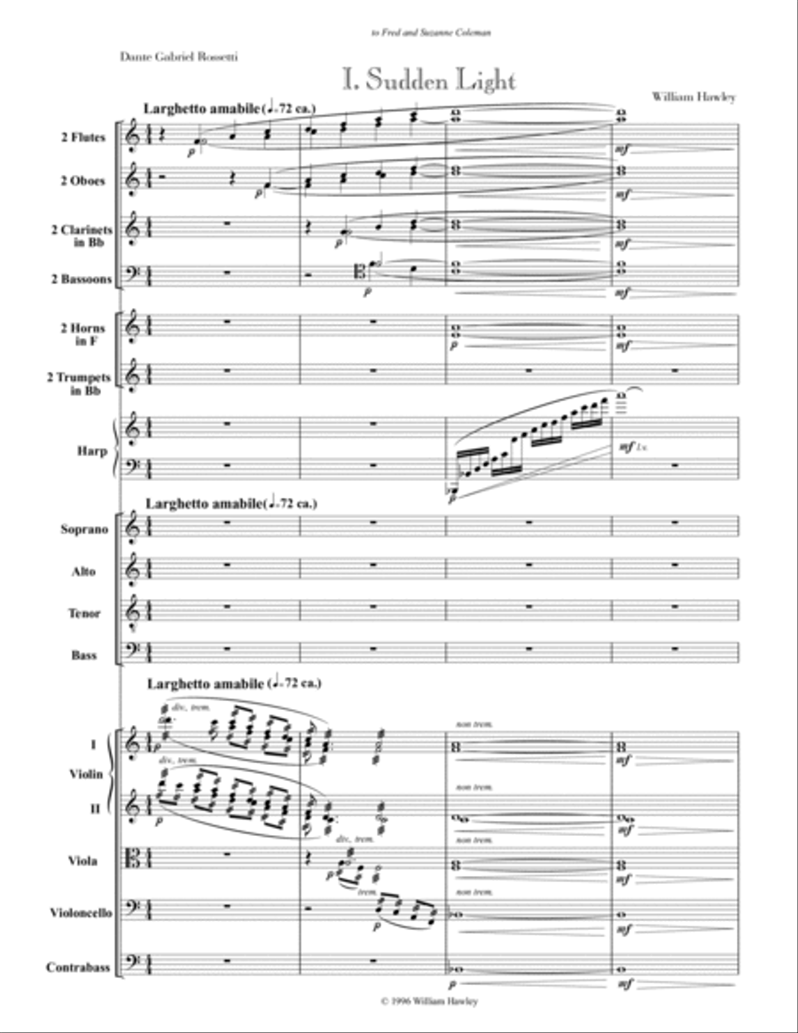 Rossetti Interludes (Full Score) - Score Only image number null