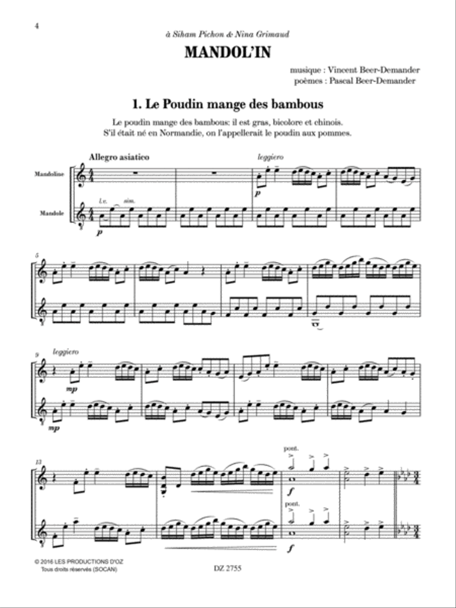 Mandol’in Mandolin scores gallery preview page 4
