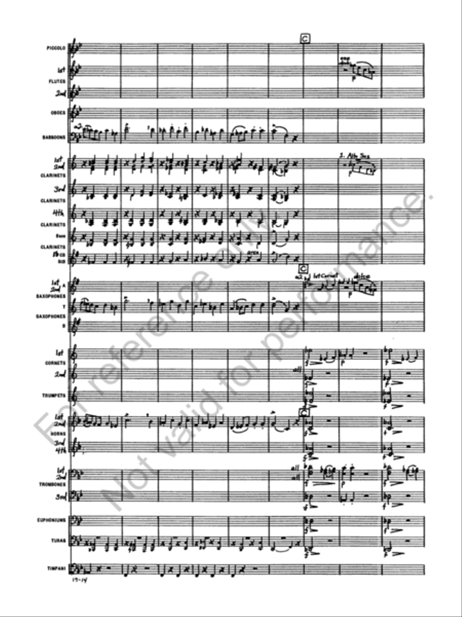 Marche Militaire Francaise Concert Band scores gallery preview page 16