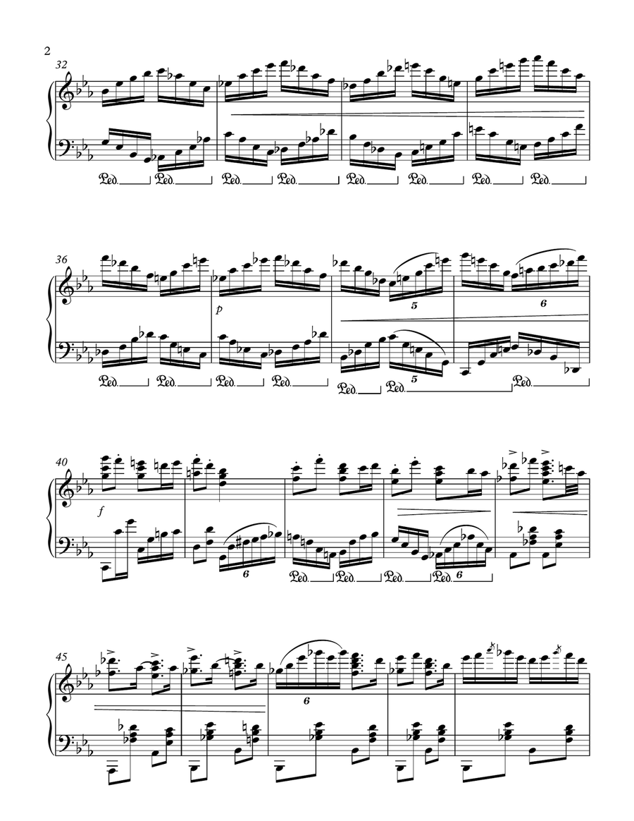 Klezmer Dance # 2 for Piano (Bulgar) Piano Solo scores gallery preview page 2