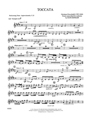 Toccata: 2nd B-flat Trumpet